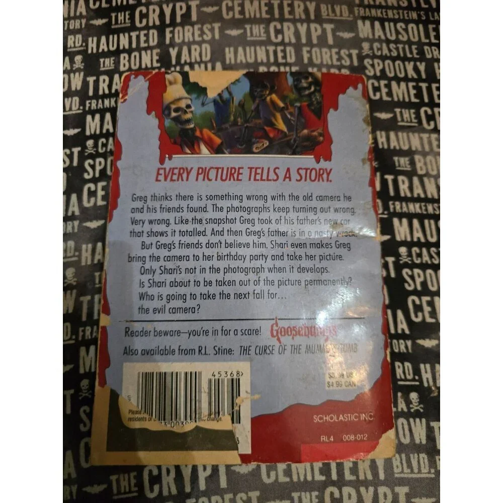 Goosebumps #44 Say Cheese and Die! by R.L. Stine Vintage Horror Paperback